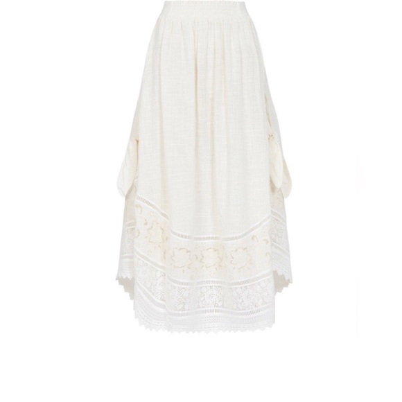 Spell & Gypsy ABIGAIL LACE TIE SIDE SKIRT S - Picture 2 of 7